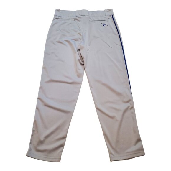 NIKE Dri-Fit SZ L Men's Swingman Sports Baseball Pants Gray/Blue Piping stripe - Picture 5 of 13